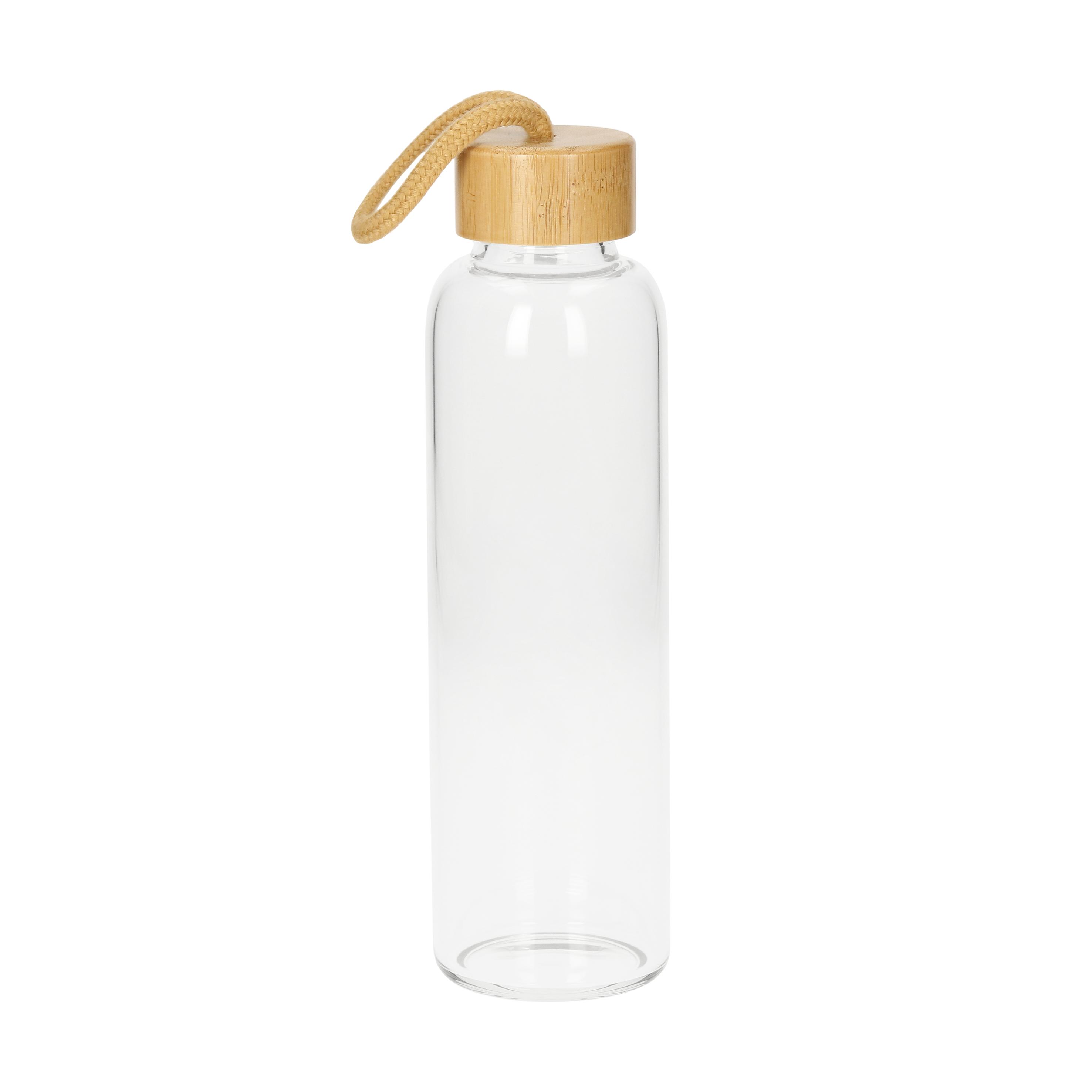 Glasflasche mit Hülle "Bamboo" 0,55 l