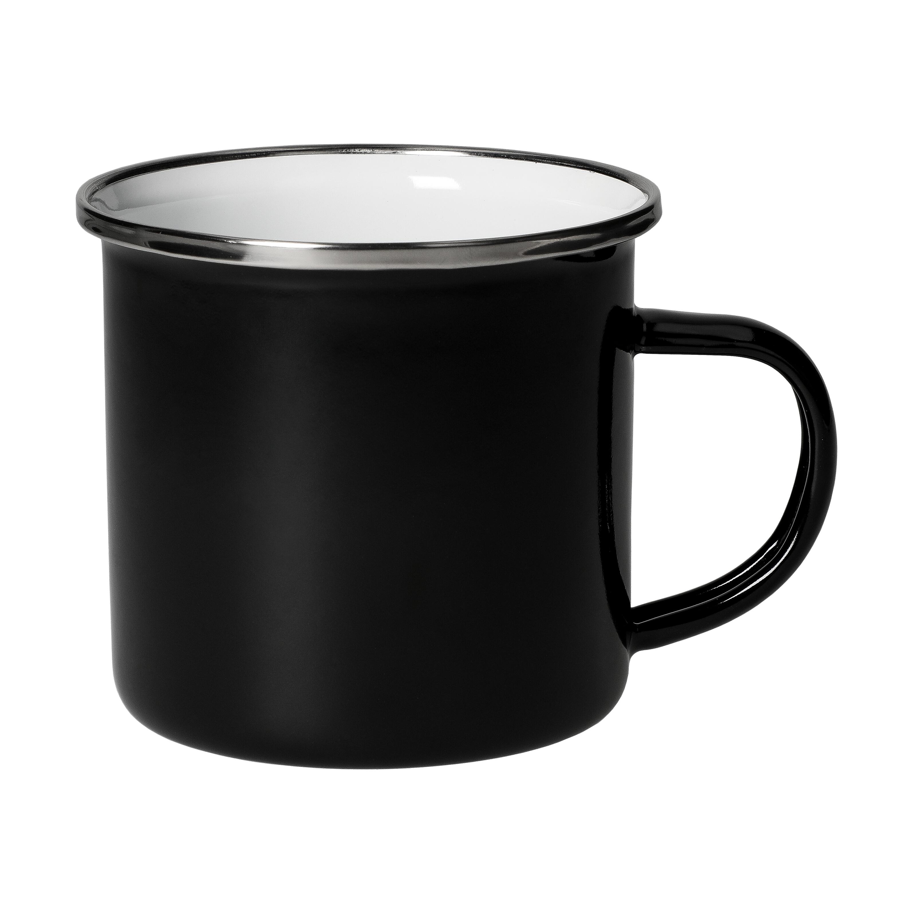 Emaille-Becher "Cozy", 300 ml, schwarz