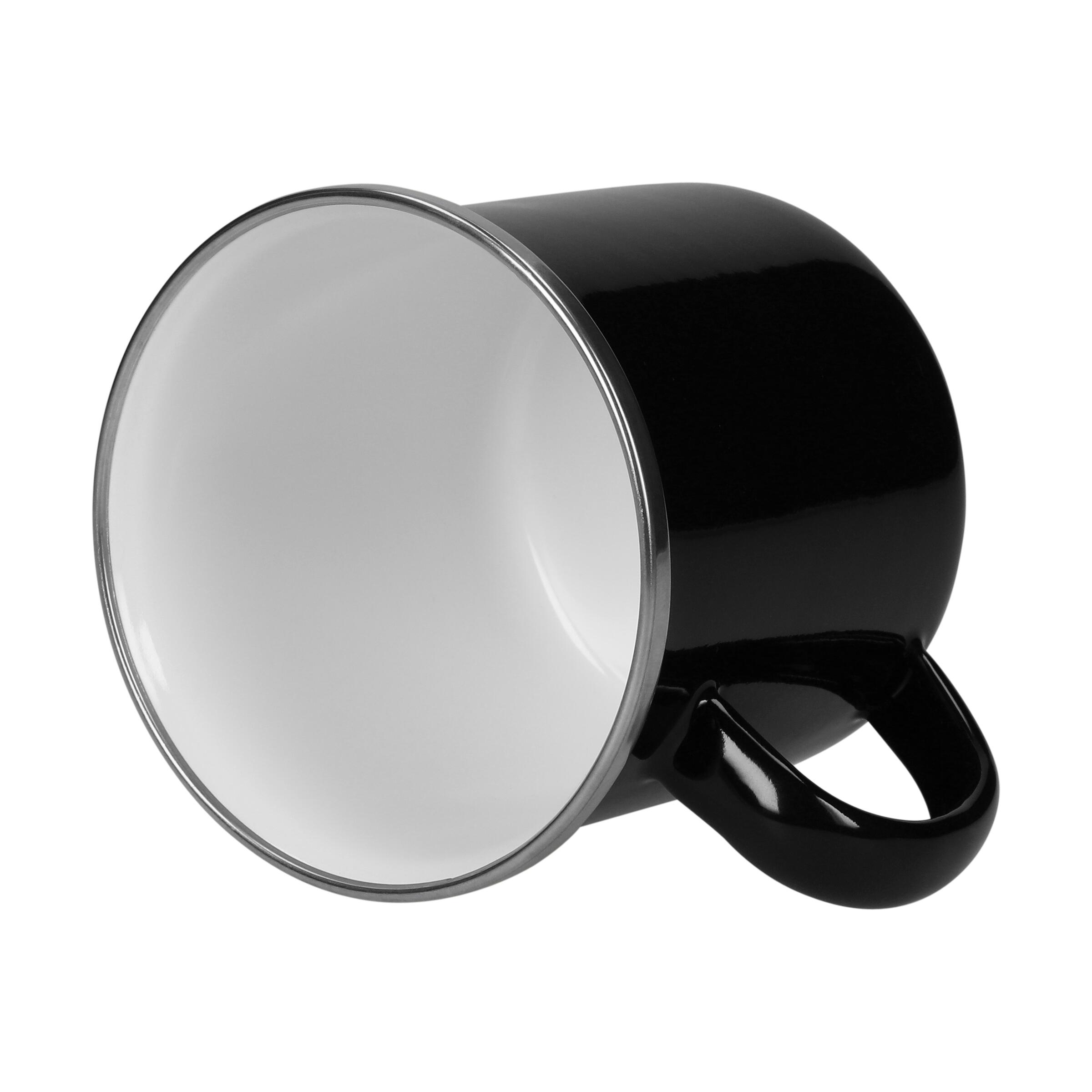 Emaille-Becher "Cozy", 300 ml, schwarz