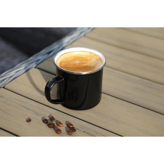 Emaille-Becher "Cozy", 300 ml, schwarz