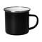 Emaille-Becher "Cozy", 300 ml, schwarz