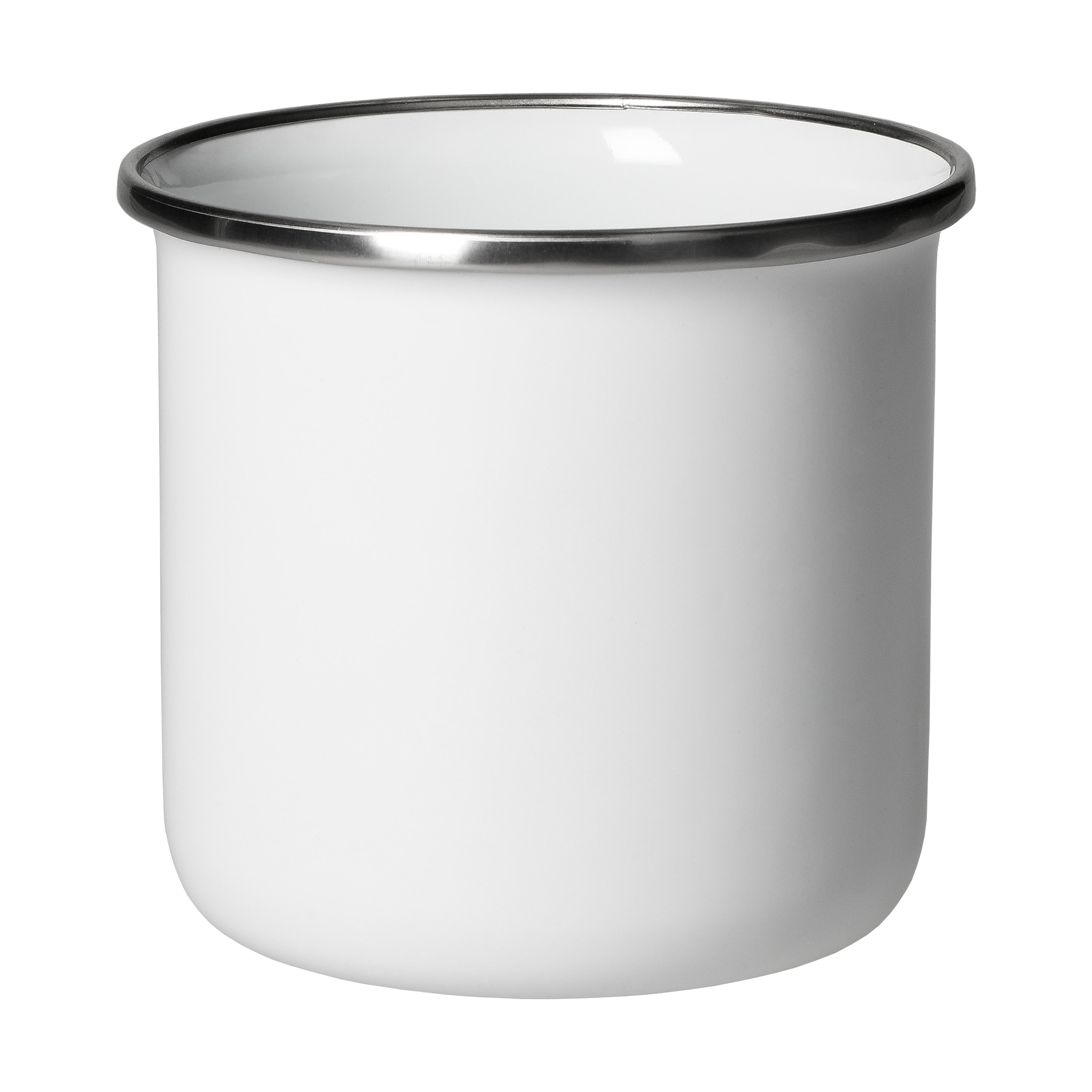 Emaille-Becher "Cozy",300 ml, weiß