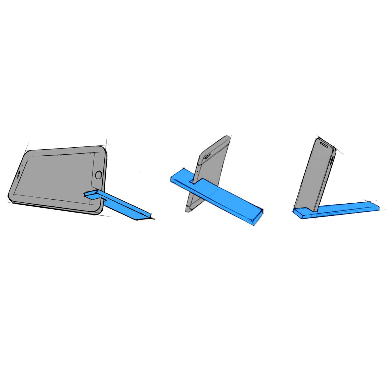 Mobile device holder "Upprett"