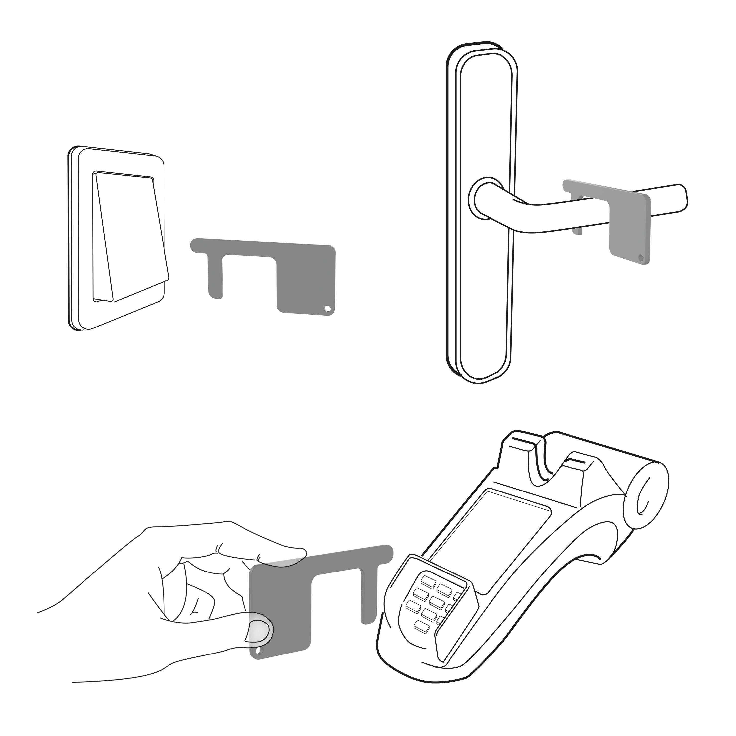 Schlüsselanhänger "Safe contact"