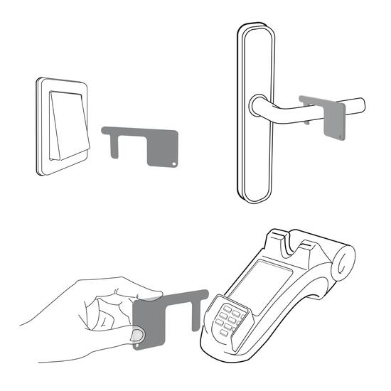 Schlüsselanhänger "Safe contact"