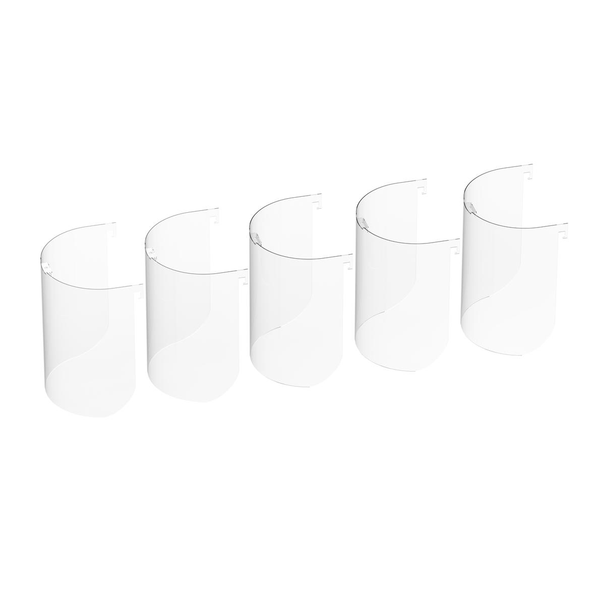 Ersatzvisiere für Gesichtsschild/-visier 5er Set, transp.