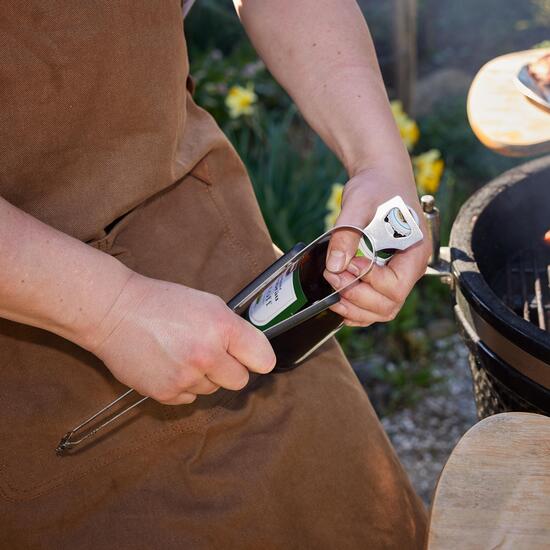 Grillzange "Opener" mit Kapselheber, 35 cm