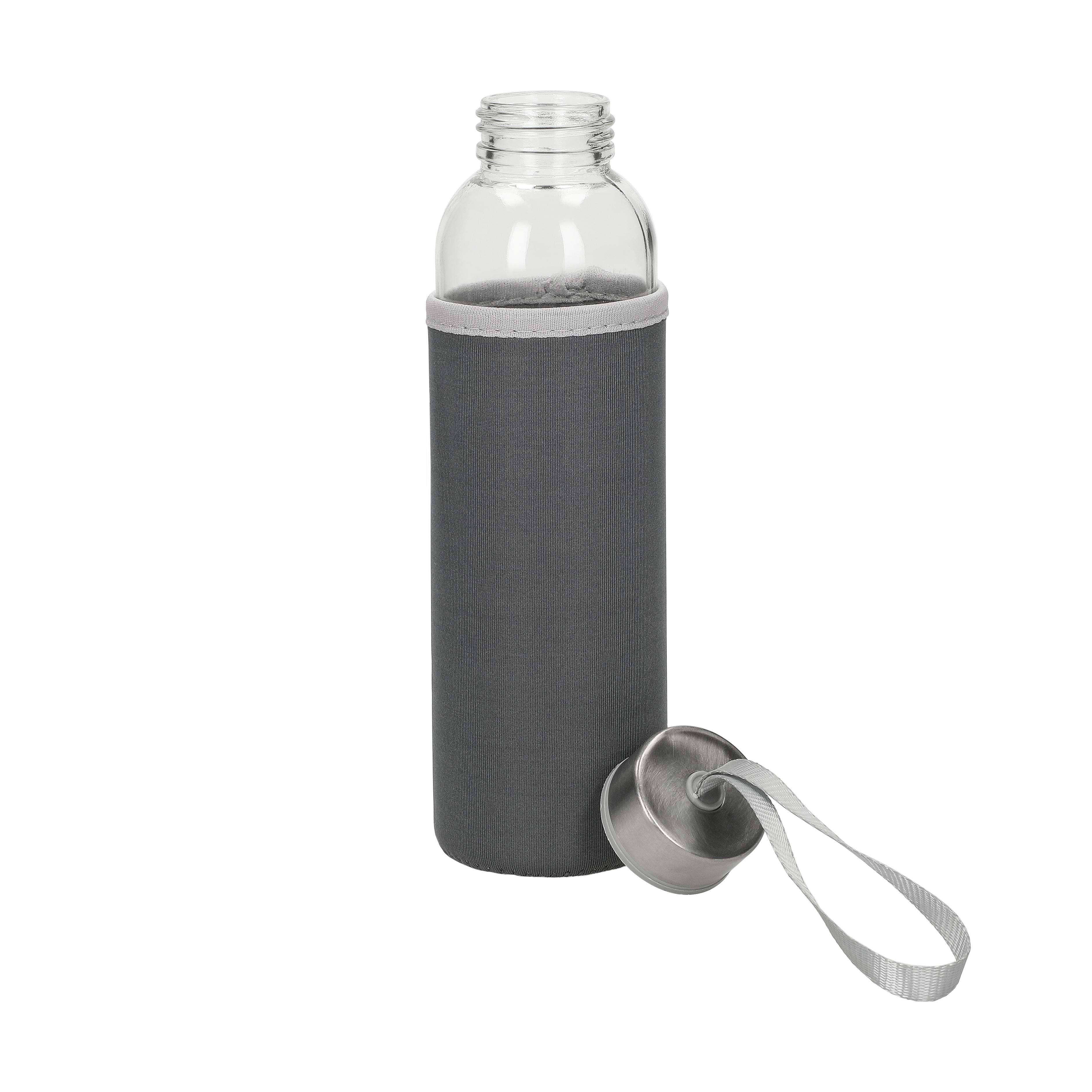 Glasflasche mit Hülle "Pure", 0,5l