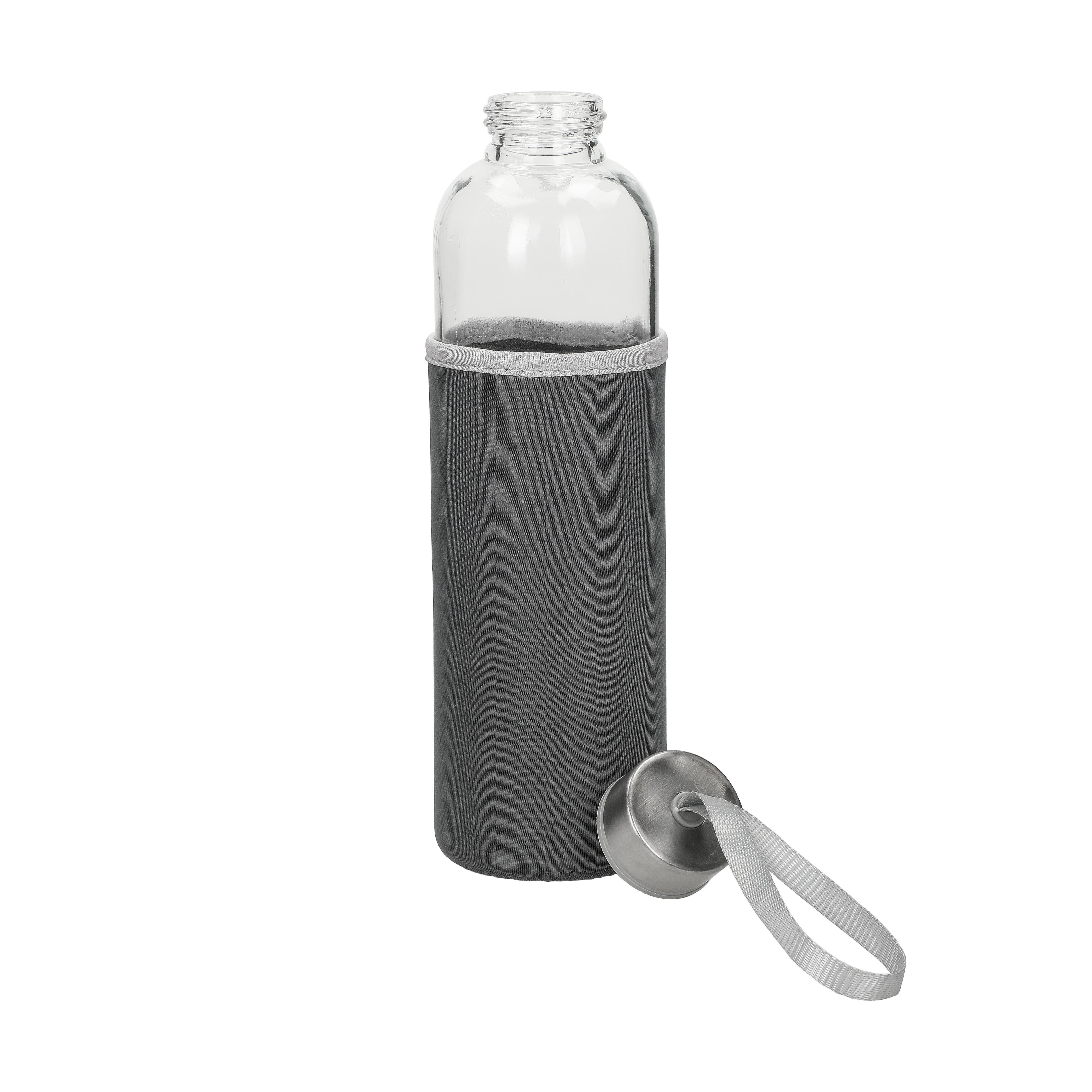 Glasflasche mit Hülle "Pure", 0,7l