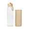 Glasflasche mit Hülle "Natural", 0,5l