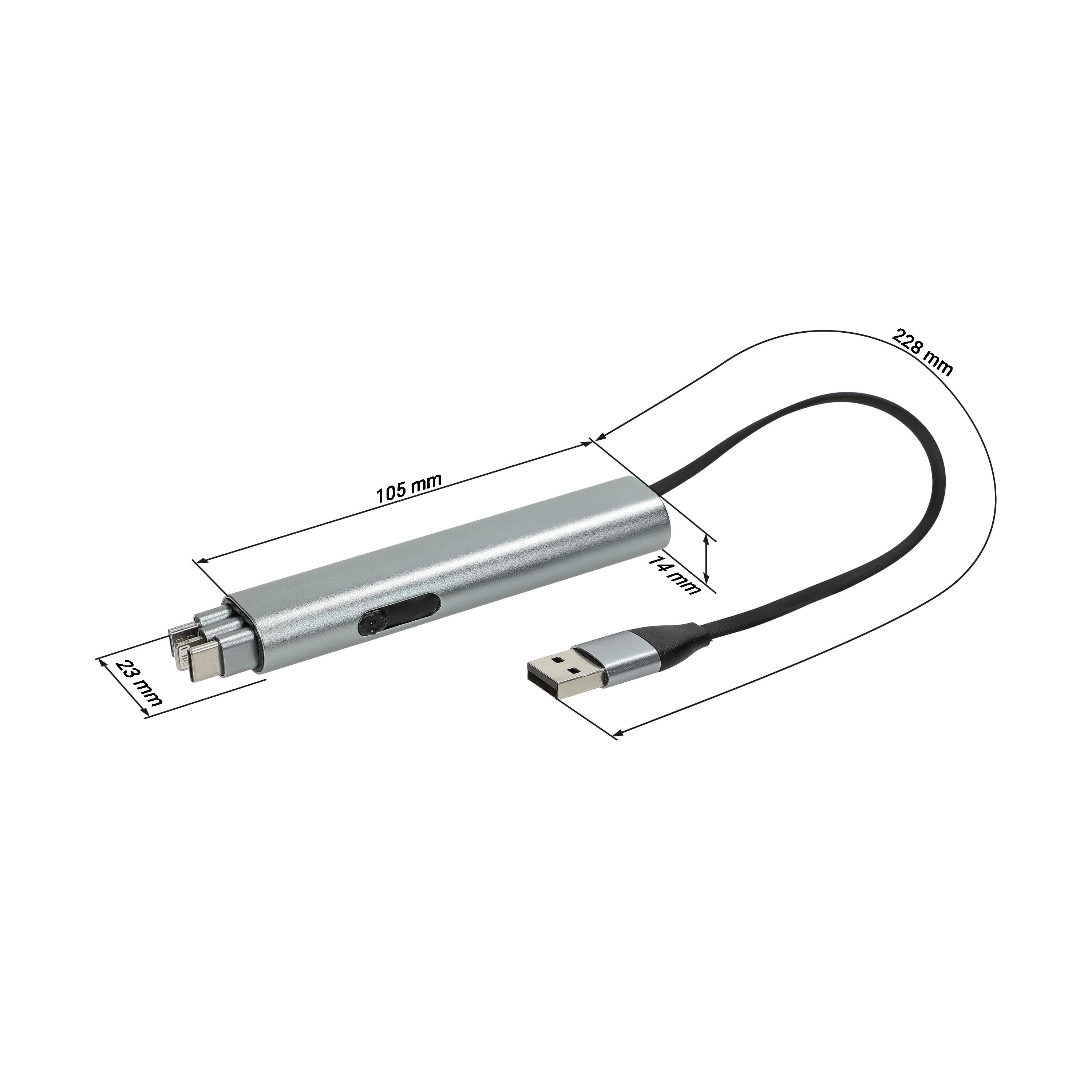 Ladekabel "Connect", 4 in 1