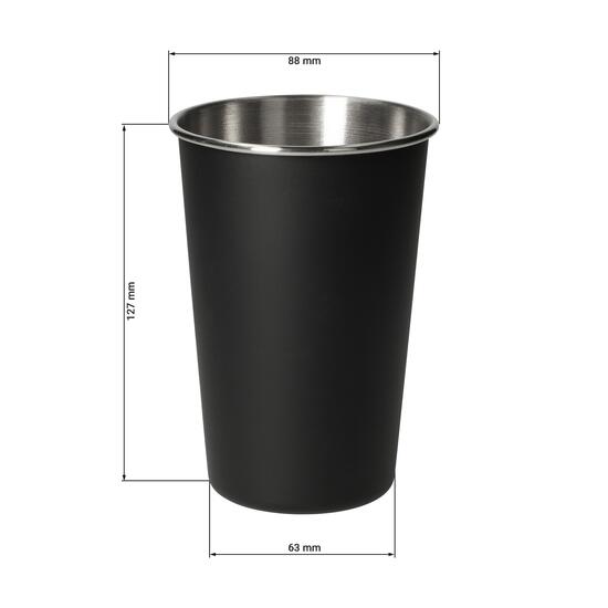 Edelstahlbecher "Metallo", 500 ml