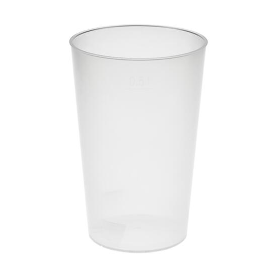 Trinkbecher "Vital", 500 ml mit Deckel und Strohhalm