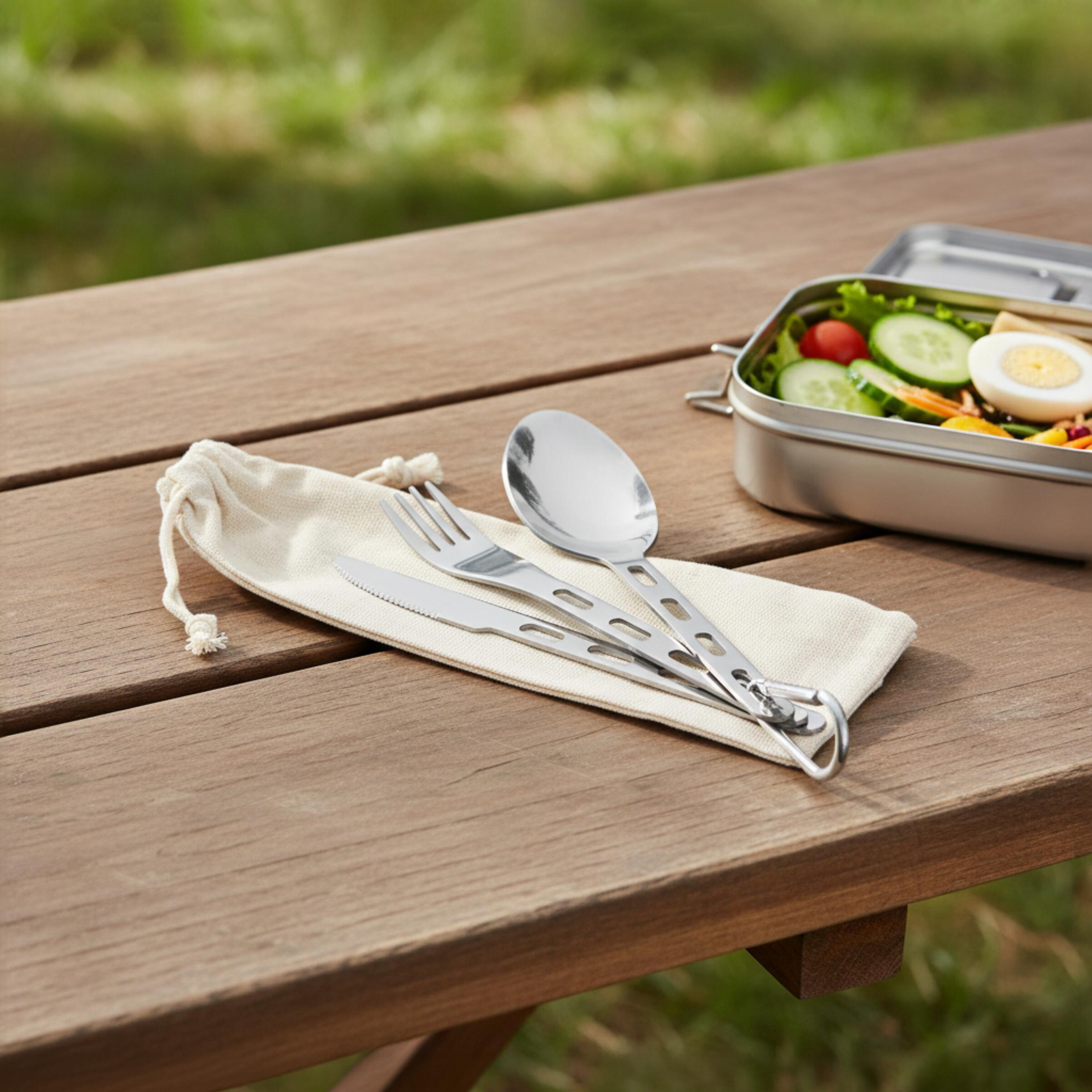 Outdoor-Besteck mit Karabiner "RONA"