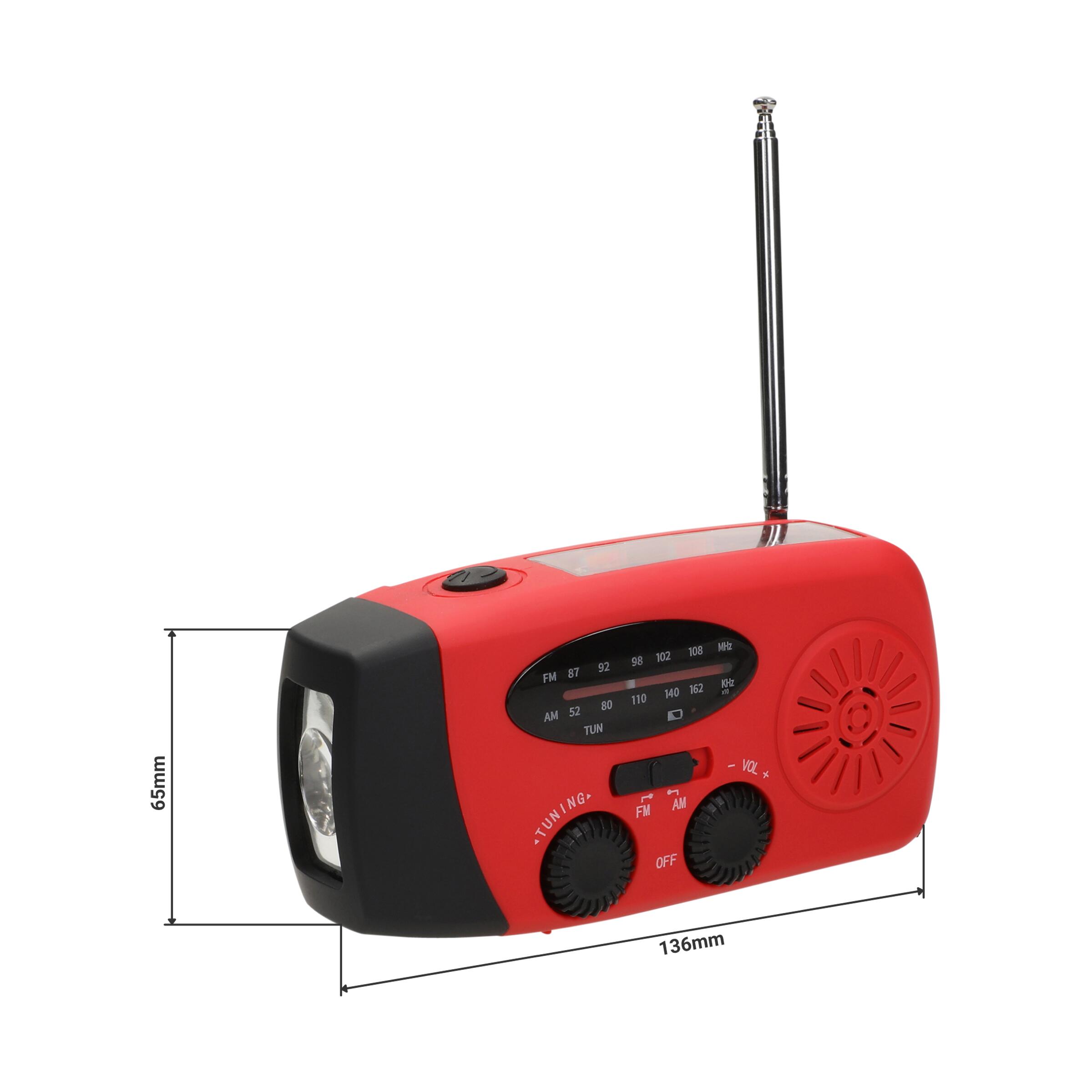 Kurbelradio mit Taschenlampe "Volt"
