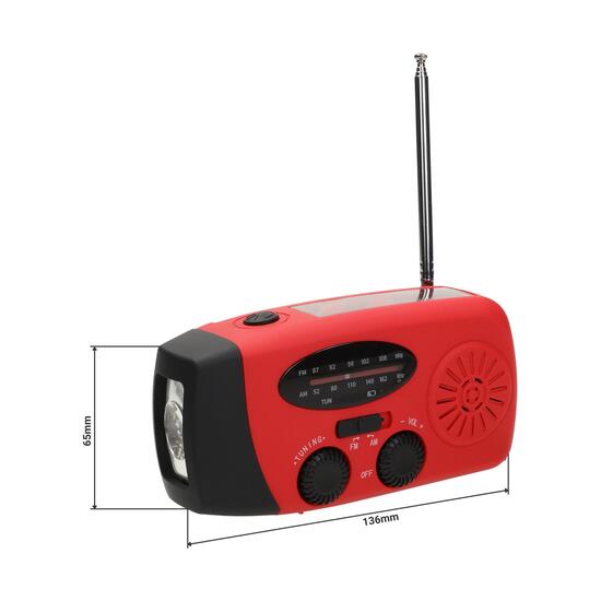 Kurbelradio mit Taschenlampe "Volt"