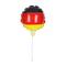 Luftballon, selbstaufblasend "Soccer" Deutschland, klein