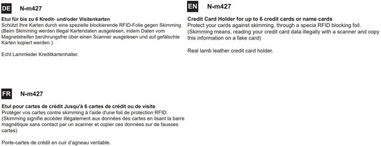 RFID Lederetui