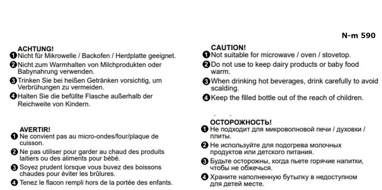 POP Vakuum Flasche schwarz
