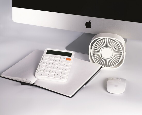 Tischventilator weiß
