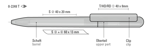 RECYCLED PET PEN CHANGE transparent