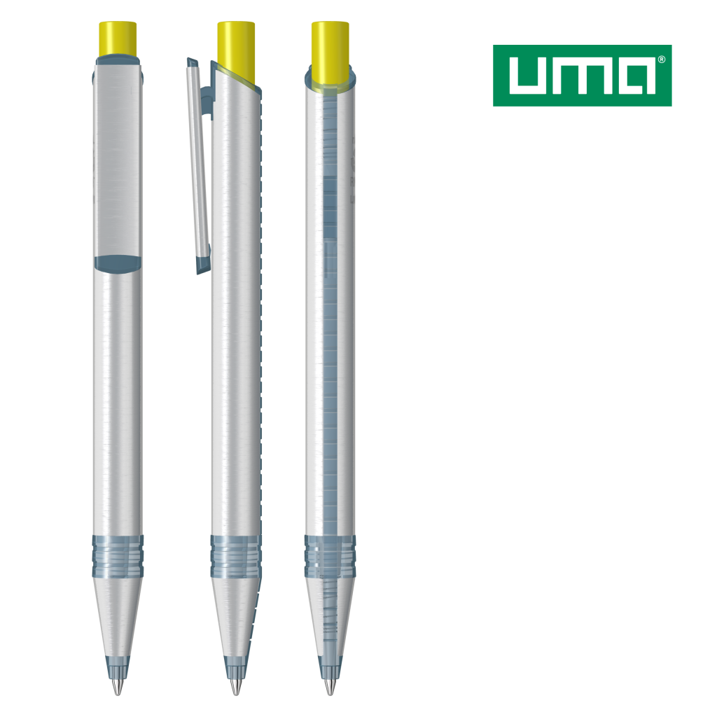 RECYCLED PET PEN ALUMA transparent