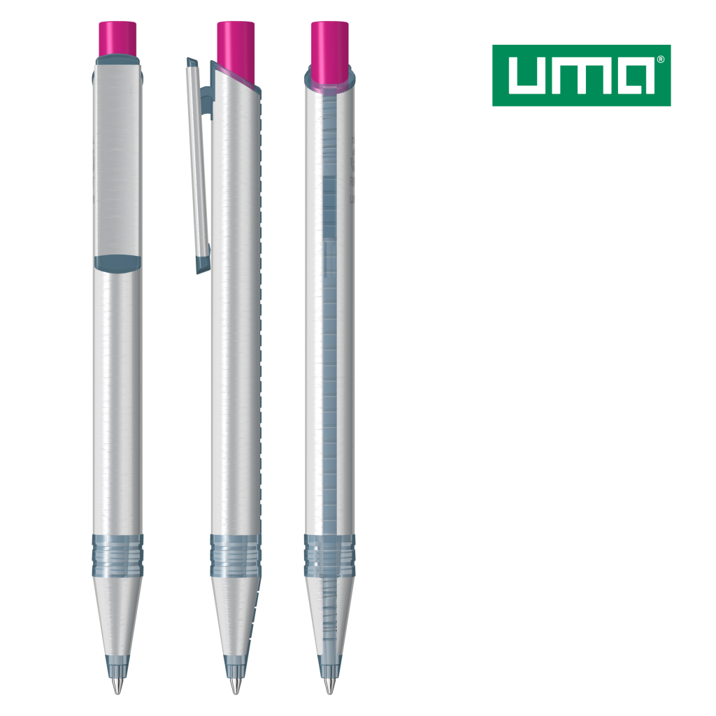 RECYCLED PET PEN ALUMA transparent