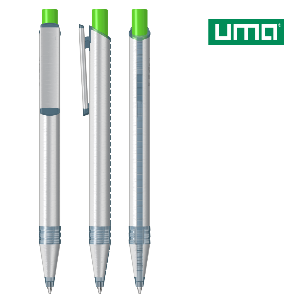 RECYCLED PET PEN ALUMA transparent