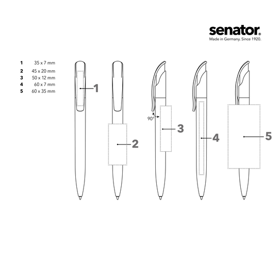 senator Challenger  Matt Recycled Druckkugelschreiber