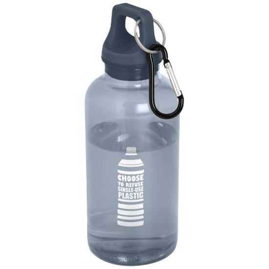 Oregon 400 ml RCS-zertifizierte Trinkflasche aus recyceltem Kunststoff mit Karabiner