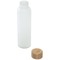 Lume 500 ml Flasche aus mattiertem Kalknatronglas mit Bambusdeckel