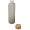 Lume 500 ml Flasche aus mattiertem Kalknatronglas mit Bambusdeckel