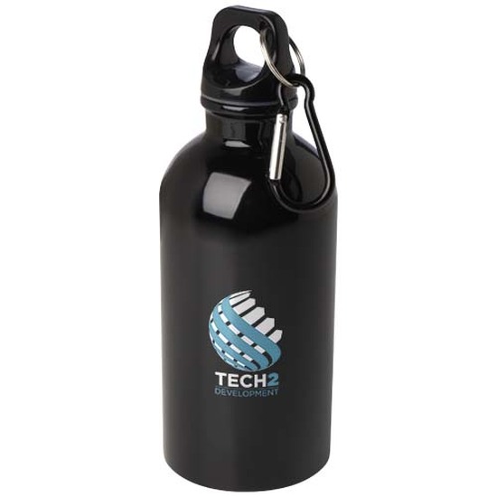 Oregon 400 ml RCS-zertifizierte, einwandige Trinkflasche aus Edelstahl mit Karabinerhaken