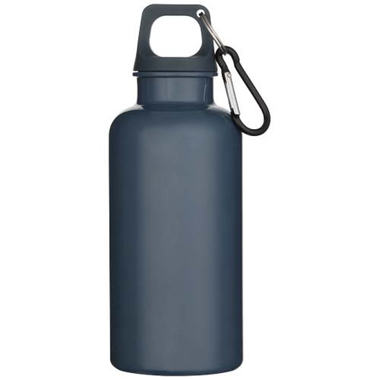 Oregon 400 ml einfarbige RS-zertifizierte Trinkflasche aus recyceltem Kunststoff mit Karabinerhaken