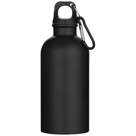 Oregon 400 ml matte RCS-zertifizierte einwandige Trinkflasche aus recyceltem Edelstahl mit Karabinerhaken