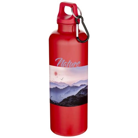 Oregon 750 ml einfarbige RS-zertifizierte Wasserflasche aus recyceltem Kunststoff mit Karabinerhaken