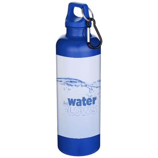 Oregon 750 ml einfarbige RS-zertifizierte Wasserflasche aus recyceltem Kunststoff mit Karabinerhaken