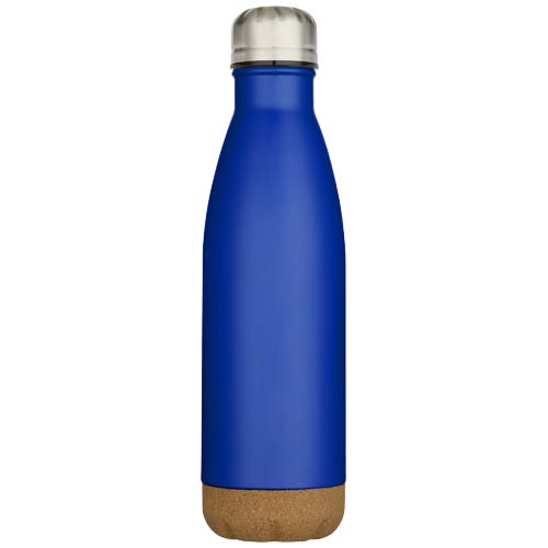 Cove 500 ml doppelwandige, vakuumisolierte Trinkflasche aus Edelstahl mit Korkdetails