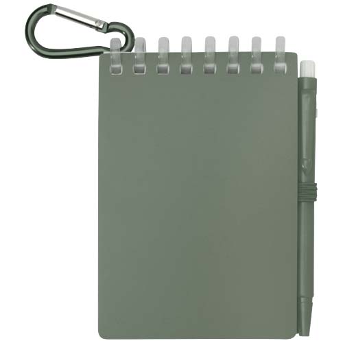 Lig Mini Recyceltes Outdoor-Softcover Notizbuch und Kugelschreiber Set (schwarze Mine)