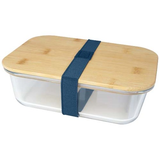 Roby 1000 ml Glas Lunchbox mit Bambusdeckel