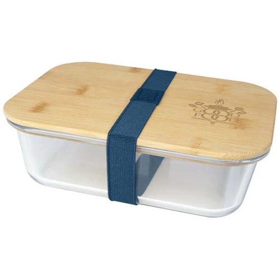 Roby 1000 ml Glas Lunchbox mit Bambusdeckel