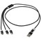 Versatile 5-in-1 Ladekabel aus recyceltem Aluminium