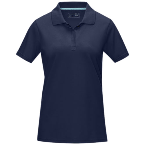 Graphite Poloshirt aus Bio-Baumwolle für Damen