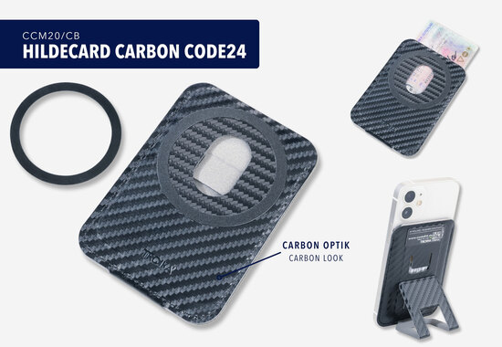 TROIKA Kartenetui HILDECARD CARBON CODE24