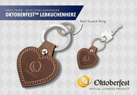 TROIKA Schlüsselanhänger OKTOBERFEST™ LEBKUCHENHERZ