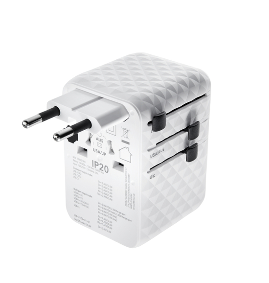 TROIKA Reiseadapter WORLDWIDE PULL 35