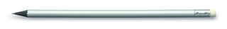 Design Bleistift Silber mit Radiertip