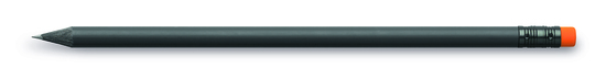 Design Bleistift mit Radiertip Orange