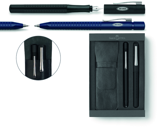 Grip 2011 Set Füller und Kugelschreiber blau