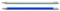 Bleistifte weiss oder blau mit Radiertip